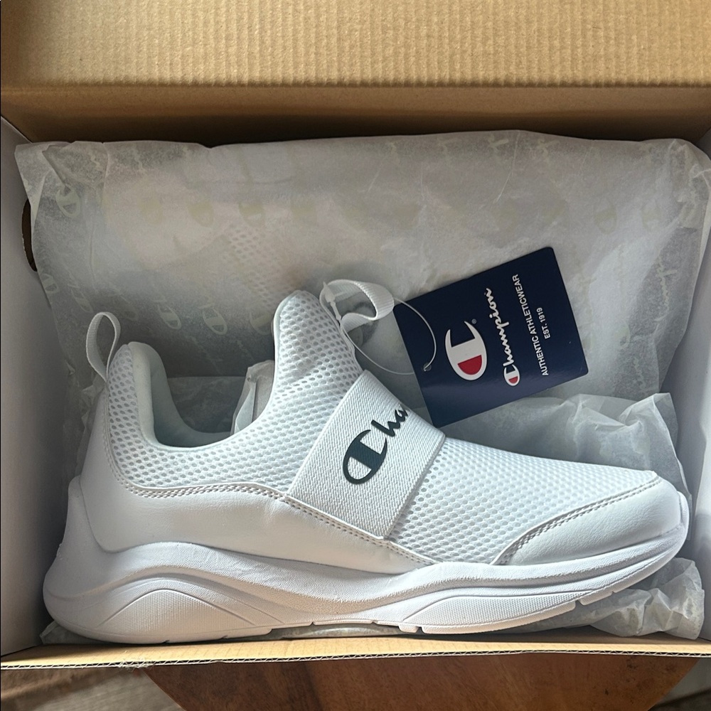 Champion Women's White Slip-On Athletic Sneakers